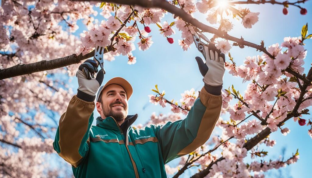 Cherry Blossom Tree Pruning and Fertilizing