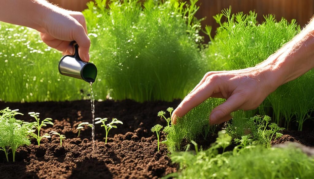 Cultivating dill at home