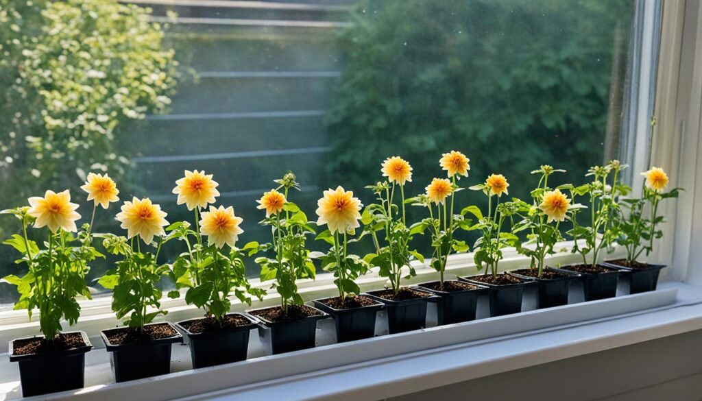 Hardening Off Dahlia Seedlings