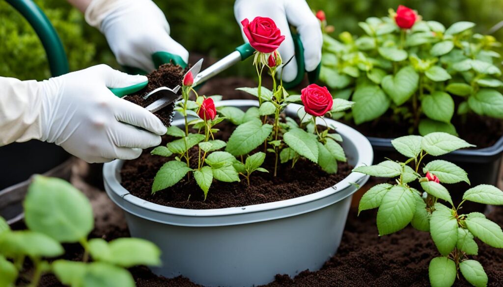 Transplanting Rooted Cuttings