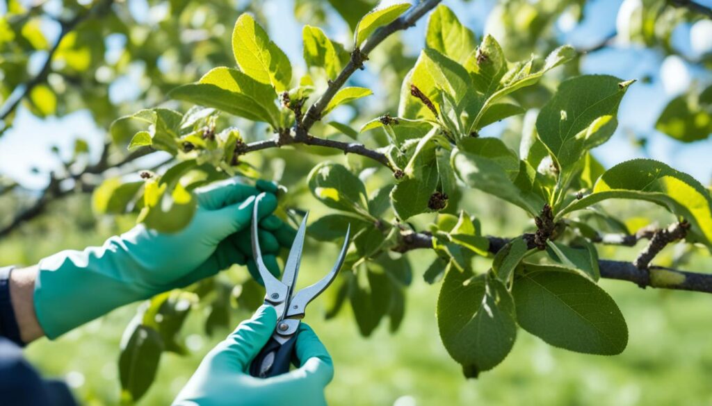 apple tree pest management strategies