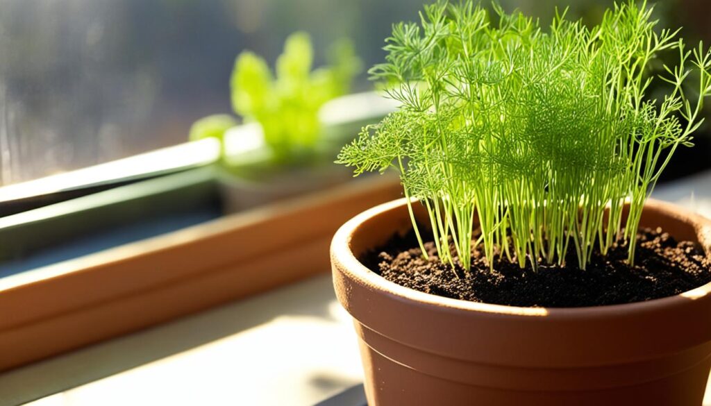 dill seeds indoors