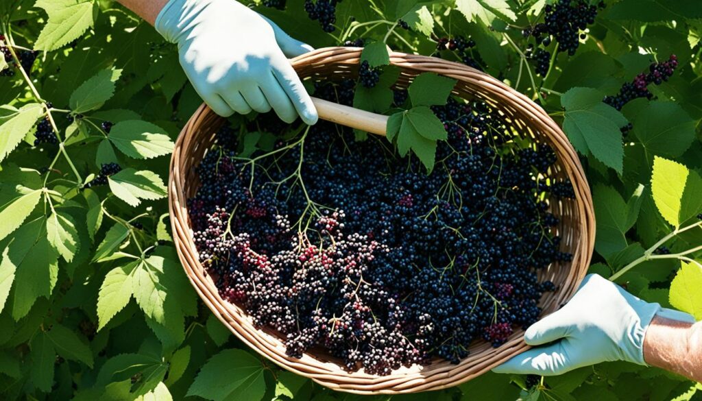 elderberry harvest techniques