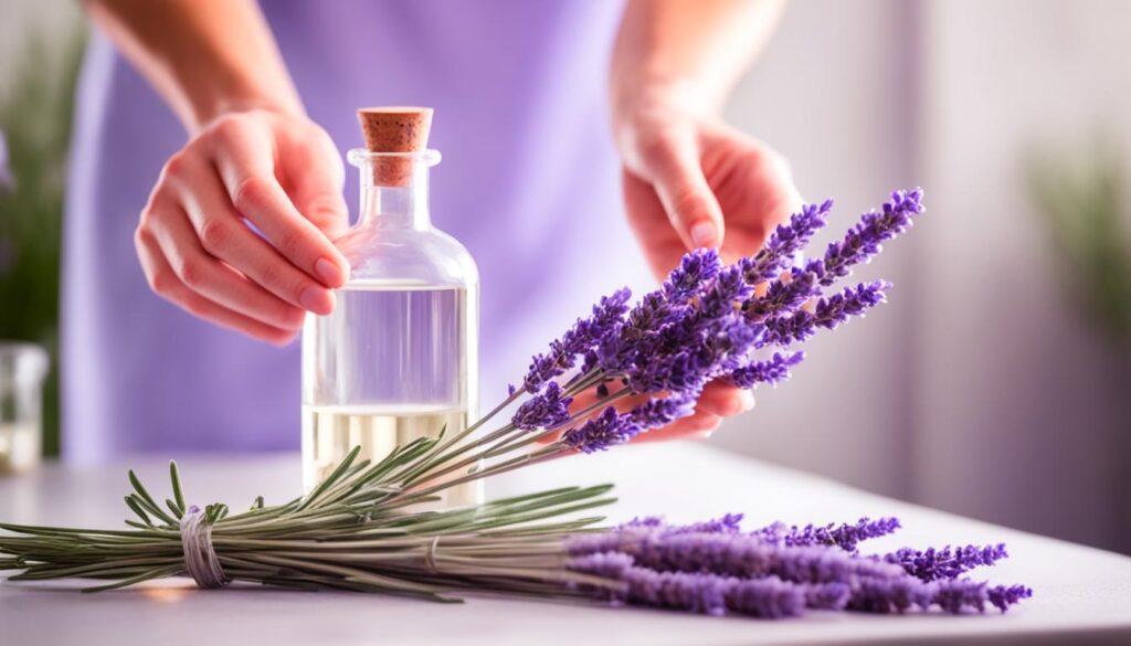 extracting lavender essential oil