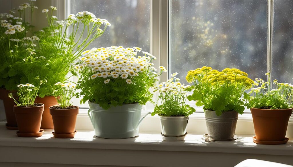 growing feverfew indoors