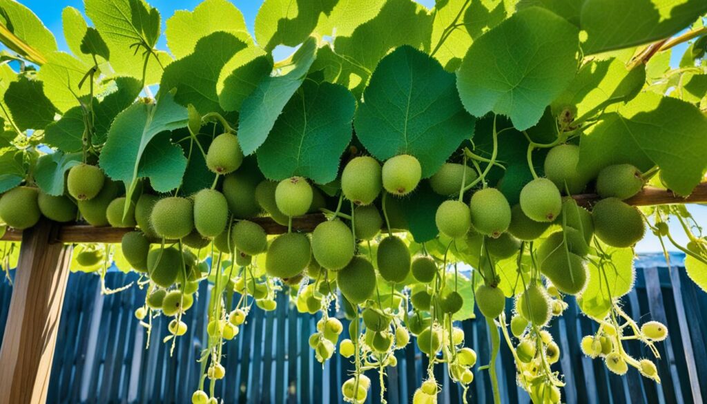 growing kiwi vines