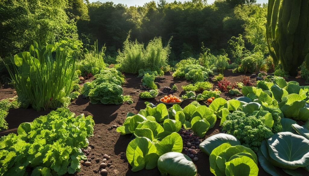 organic vegetable plants