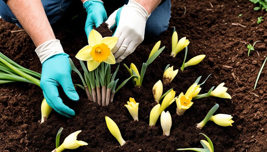 planting daffodil bulbs