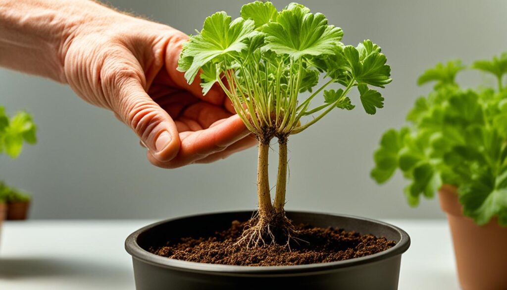 propagate geranium plants