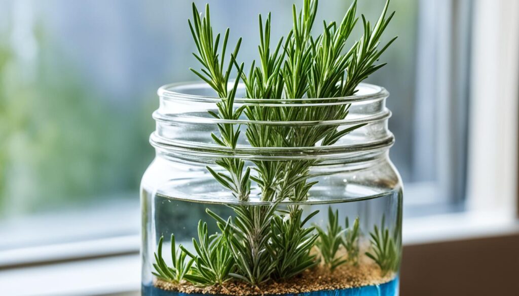 rooting rosemary cuttings