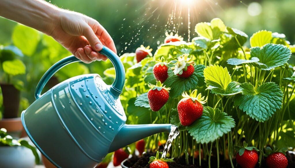 strawberry pot care instructions