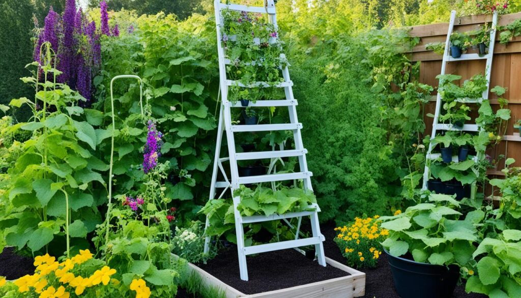 vertical cucumber gardening tips